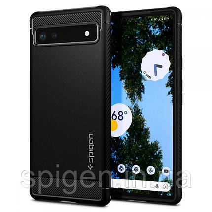 Чохол Spigen для Goggle Pixel 6A - Rugged Armor, Black (ACS04476), фото 1