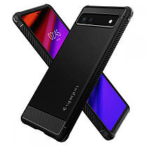 Чохол Spigen для Goggle Pixel 6A - Rugged Armor, Black (ACS04476), фото 6