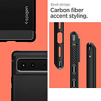 Чохол Spigen для Google Pixel 6 — Rugged Armor, Matte Black (ACS03437), фото 6