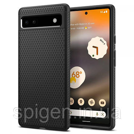 Чохол Spigen для Google Pixel 6A — Liquid Air, Matte Black (ACS04474), фото 1