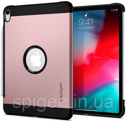 Чехол Spigen для iPad Pro 11" (2018) Tough Armor, Rose Gold (067CS25220), фото 1