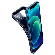 Чехол Spigen для iPhone 12 mini - Liquid Air, Navy Blue (ACS02256), фото 5