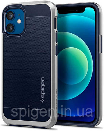Чехол Spigen для iPhone 12 mini (5.4") - Neo Hybrid, Satin Silver (ACS02259), фото 1