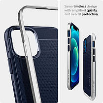 Чехол Spigen для iPhone 12 mini (5.4") - Neo Hybrid, Satin Silver (ACS02259), фото 6