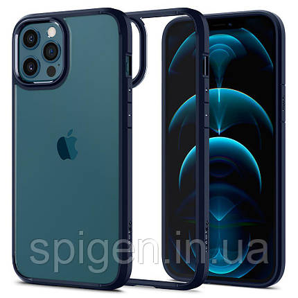 Чохол Spigen для iPhone 12/12 Pro - Ultra Hybrid, Navy Blue (ACS02251), фото 1