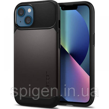 Чохол Spigen для iPhone 13 — Slim Armor Mag (MagSafe), Gunmetal (ACS03423), фото 1