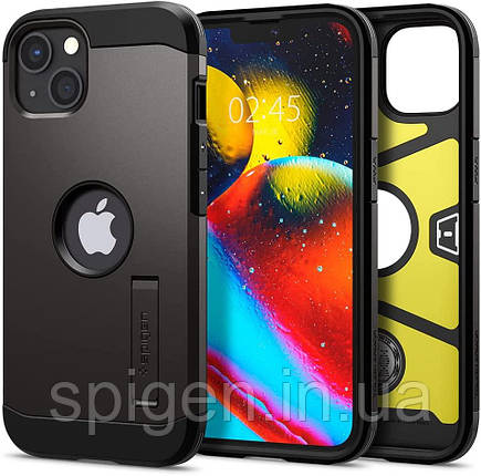 Чохол Spigen для iPhone 13 — Tough Armor, Gunmetal (ACS03538), фото 1
