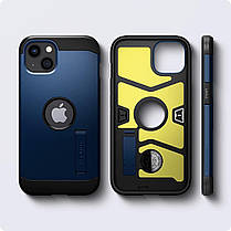 Чохол Spigen для iPhone 13 — Tough Armor, Navy Blue (ACS03541), фото 4
