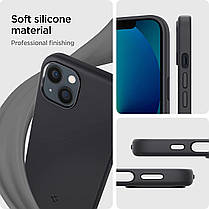 Чехол Spigen для iPhone 13 mini - Silicone Fit, Black (ACS03339), фото 4