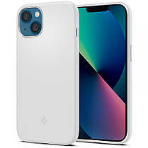 Чохол Spigen для iPhone 13 mini — Silicone Fit, White (ACS03229), фото 3