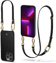 Чохол Spigen для iPhone 13 Pro — Cyrill, Classic Charm, з ремінцем, Чорний (ACS03582), фото 3