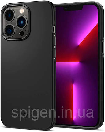 Чохол Spigen для iPhone 13 Pro — Thin Fit, Black (ACS03675), фото 1
