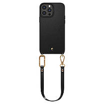 Чохол Spigen для iPhone 13 Pro Max — Cyrill, Classic Charm, з ремінцем, Чорний (ACS03176), фото 4
