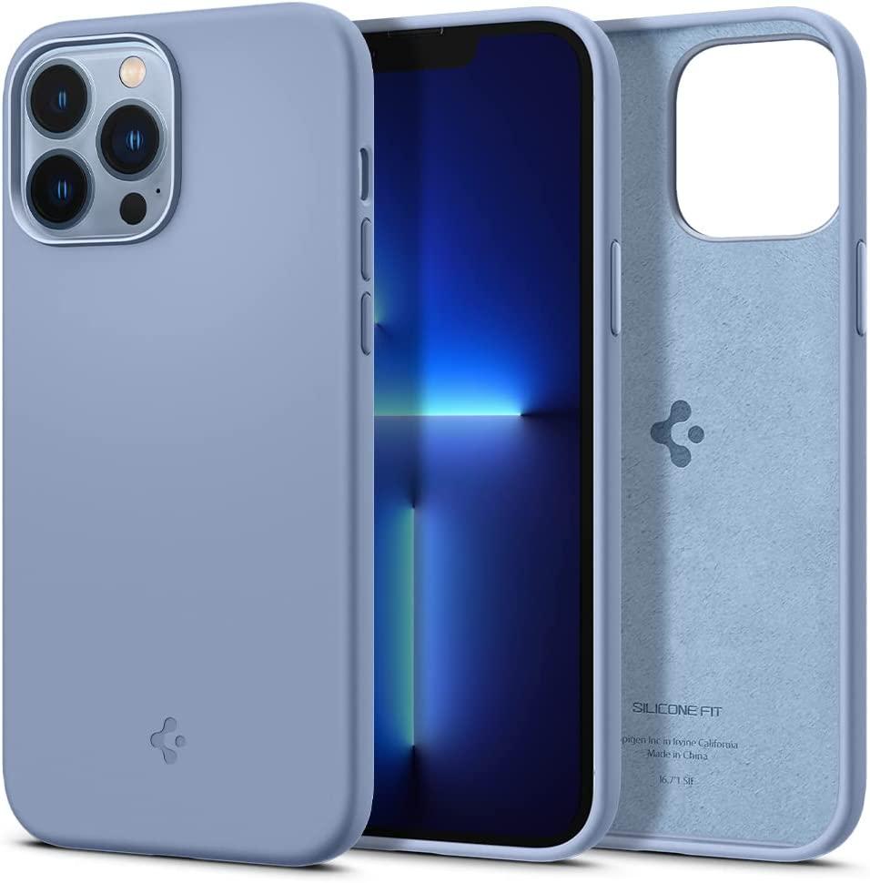 Чохол Spigen для iPhone 13 Pro Max — Silicone Fit, Sierra Blue (ACS03907)