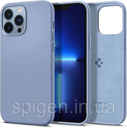 Чохол Spigen для iPhone 13 Pro Max — Silicone Fit, Sierra Blue (ACS03907), фото 1