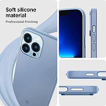 Чохол Spigen для iPhone 13 Pro Max — Silicone Fit, Sierra Blue (ACS03907), фото 3