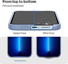 Чохол Spigen для iPhone 13 Pro Max — Silicone Fit, Sierra Blue (ACS03907), фото 4