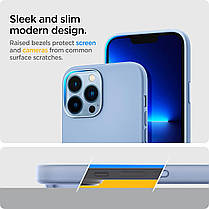 Чохол Spigen для iPhone 13 Pro Max — Silicone Fit, Sierra Blue (ACS03907), фото 5