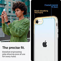 Чехол Spigen для iPhone SE 2022/ 2020/ 8/ 7 - Ultra Hybrid, Frost Cleare (ACS04354), фото 5