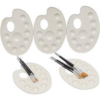 Від 10 шт. Палітра пластикова перламутрова на 9 кольорів купити дешево оптом в інтернет-магазині