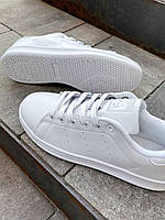 Кроссовки, кеды отличное качество Adidas Stan Smith White Silver Logo Размер 46