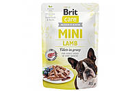Корм влажный для собак Brit Care Mini pouch с филе ягненка в соусе 85 г
