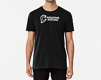 Мужская Патриотическая футболка с принтом Міцний козак Черный S