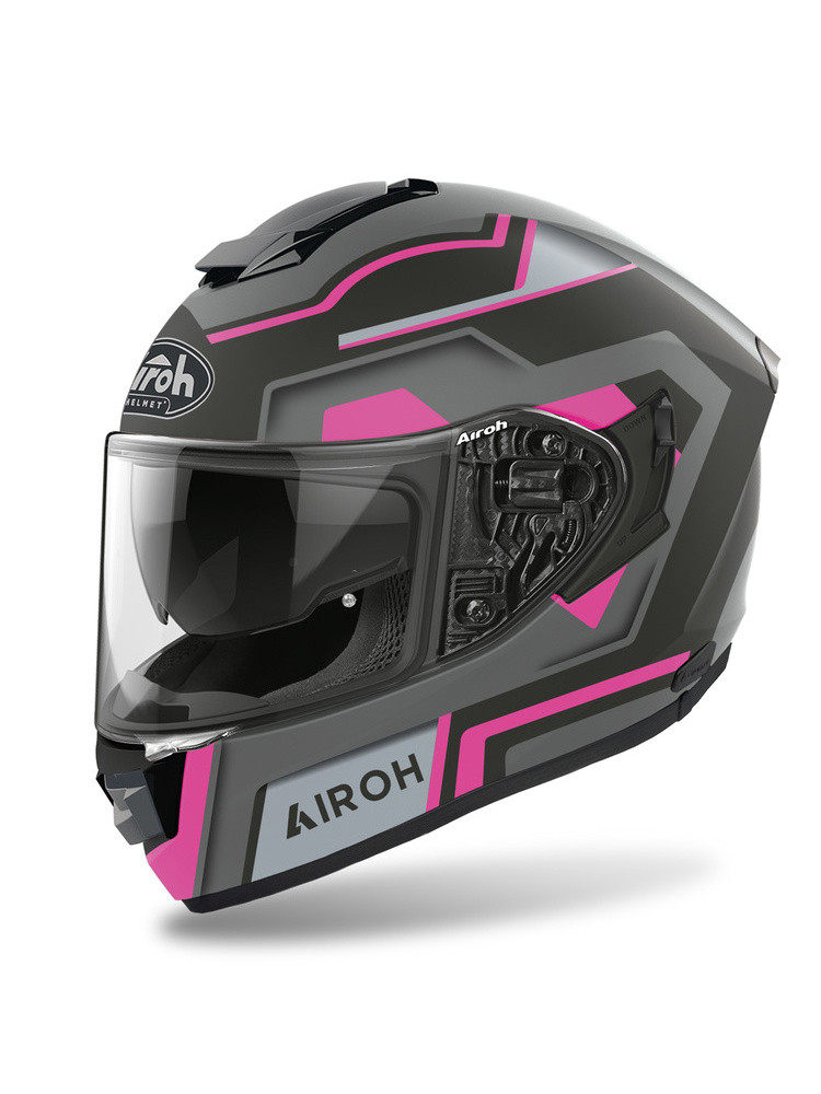 Мотошлем Airoh ST501 Square Grey/Pink