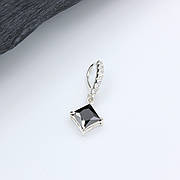 Срібний підвіс Сіріус з чорним фіанітом