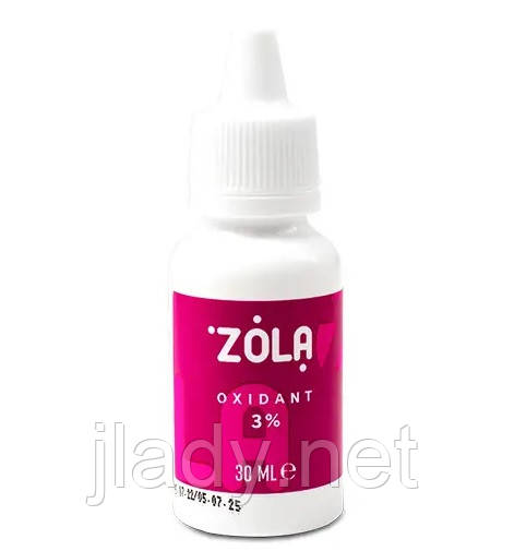 Окислювач кремовий 3% для фарби ZOLA, 30 мл