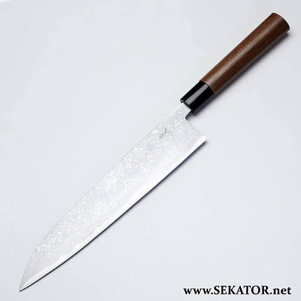 Ніж кухонний Honmamon / Хонмамон Gyuto (Шеф) Damascus, 240 мм (Японія), фото 2