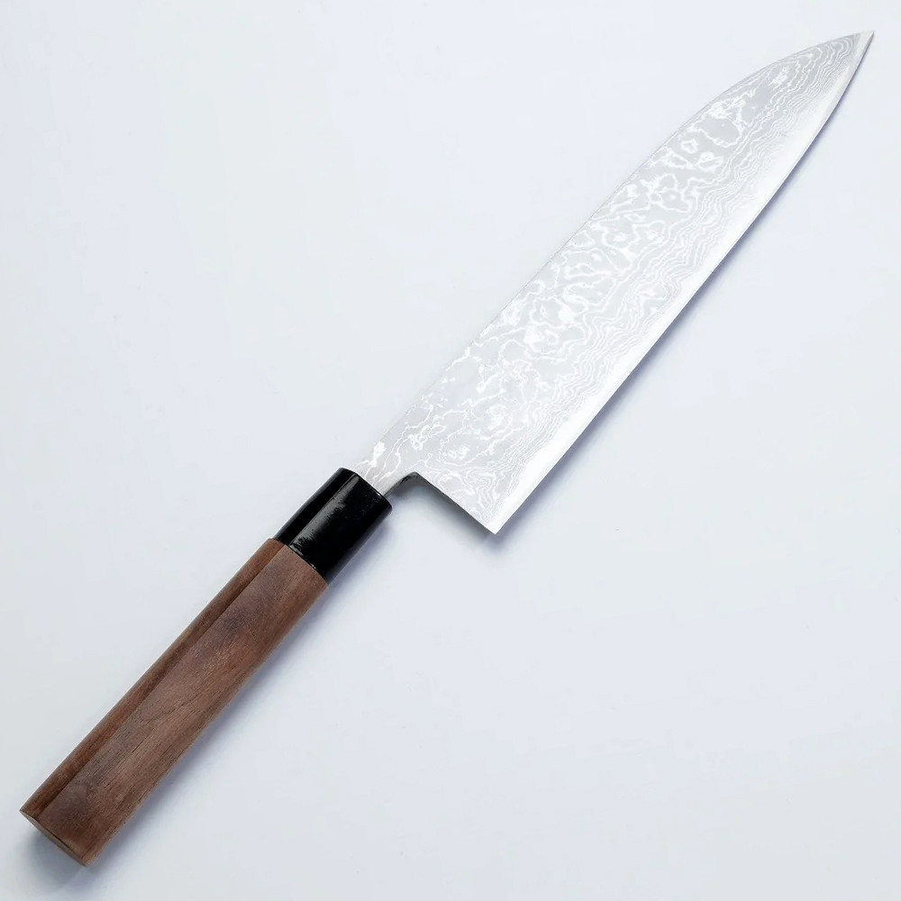 Ніж кухонний Honmamon / Хонмамон Gyuto (Шеф) Damascus, 240 мм (Японія)