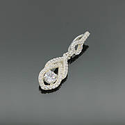 Срібний кулон "Крапля ранкової роси" підвіс 925 проби