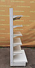 Торгові пристінні (односторонні) стелажі «Інтрак» 200х100 см., білі, Б/у, фото 4