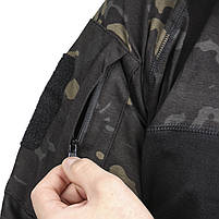 Сорочка тактична убокс Pave Hawk PLY-11 Camouflage Black M чоловіча військова зі щільними рукавами мілітарі шт., фото 6