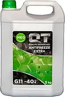 Антифриз QT MEG EXTRA G11, зеленый -40°C, 5кг QT-Oil QT562405