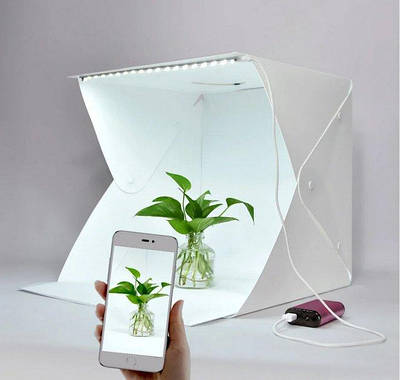 Фотобокс, Лайтбокс для Предметного Знімання 30х32х30 см чохол 205594