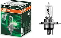 Лампа фарная H4 12V 60/55W P43t ULTRA LIFE (пр-во OSRAM)