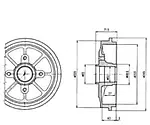 Гальмівний барабан Delphi BF484 для CITROEN C2 (JM_)