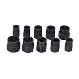 Екстрактори для пошкоджених болтів, гаєк, 9-19м, HSS-сталь, 10 шт, фото 3