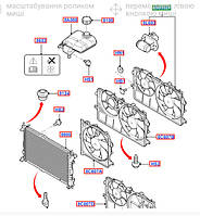 Диффузор радиатора с вентилятором Ford Connect 1.8TDI-TDCI -AC (с 2 моторчиками) 4T16 8C607 JD