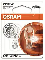 Лампа накаливания W16W12V 16W W 2,1X9,5d ORIGINAL LINE (blister 2 шт) (пр-во OSRAM)