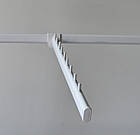 Кронштейн №1 L450 поxилий (тр.ов.30x15), білий. Рейки-опори комплектуючі до торгового обладнання, фото 2