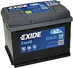 Акумулятор 62Ah-12v Exide EXCELL(242х175х190),R,EN540