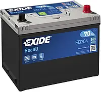 Аккумулятор 70Ah-12v Exide EXCELL(266х172х223),R,EN540 !КАТ. -10%