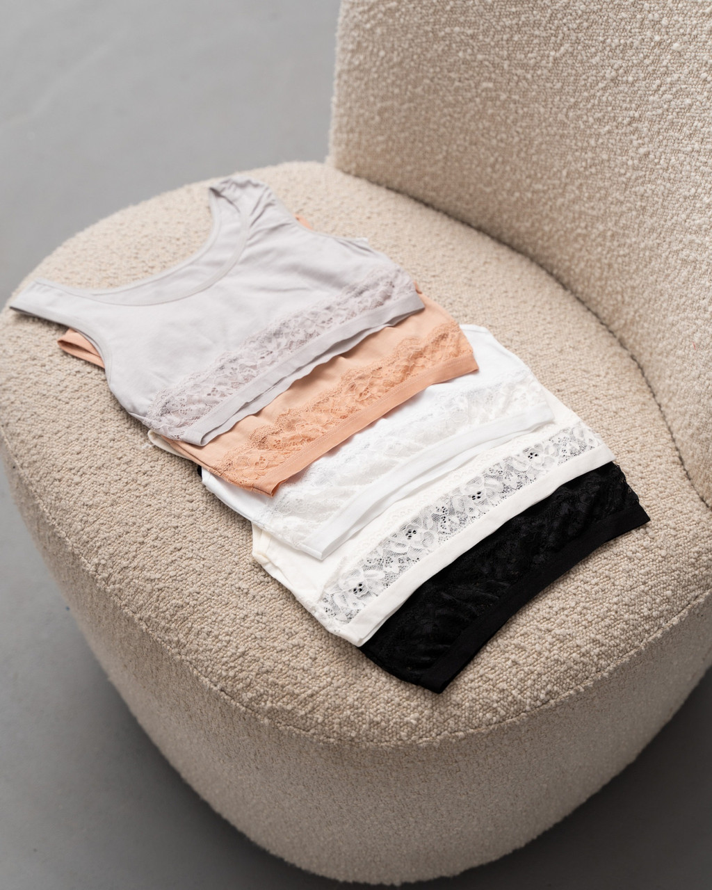 Подростковый топик с кружевом - базовый микс р. 8-9, 10-11, 12-13, 14 ...