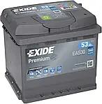 Акумулятор 53Ah-12v Exide PREMIUM(207х175х190),R,EN540