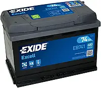 Аккумулятор 74Ah-12v Exide EXCELL(278х175х190),L,EN680
