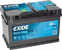 Аккумулятор Exide EL652 65 Ah 650 A 565500065 Start-Stop EFB для FORD B-MAX (JK)