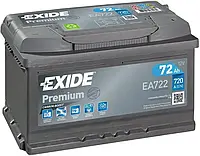 Аккумулятор 72Ah-12v Exide PREMIUM(278х175х175),R,EN720